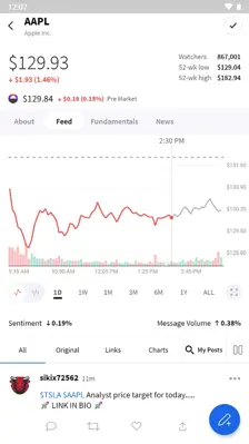 StockTwits android App screenshot 7