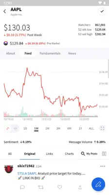 StockTwits android App screenshot 8